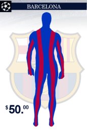 Barcelona Team Uniform Zentai Suit