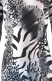 Black Zebra and Leopard Spandex Lycra Zentai Suit