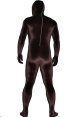 Brown Thick Velvet Spandex Zentai Full Bodysuit