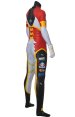 D VA Overwatch VER3 Carbon Fiver Printed Spandex Lycra Costume with Shiny Metallic and Cotton Padding