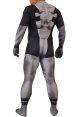 Deadpool Costume | Black and Grey Printed Spandex Lycra