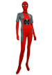 Deadpool Costume | Grey and Red Spandex Lycra Zentai Suit