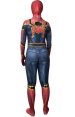 Iron Spider FEMALE Dye-sub Printed Spandex Lycra Costume with Black Leather Details