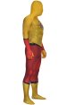 Kid Flash Printed Spandex Lycra Costume with 3D Muscle Shadings