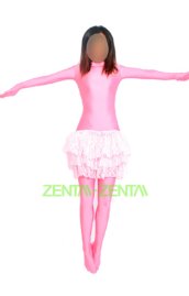 Pink Tutu Zentai Suit without Hood