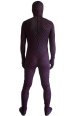 Purple Polka Dot Unisex Spandex Lycra Zentai Suit