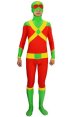 Red and Green Superhero Spandex Lycra Zentai Suit