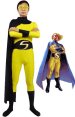 Sentry Costume | Black and Yellow Superhero Custome with Cape