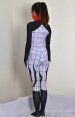 Silk Spider | Printed Silk Spider Woman Spandex Lycra Bodysuit with 3D Muscle Shades