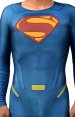 Superman Printed Spandex Lycra Costume without hood and gloves