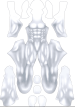 White Muscle Printed Spandex Lycra Bodysuit