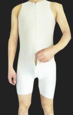 White Spandex Lycra Front Zipper Leotard White Spandex Lycra Front Zipper Leotard