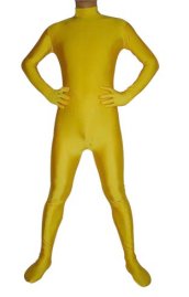 Yellow Spandex Lycra Catsuit (No Hood No Hand)