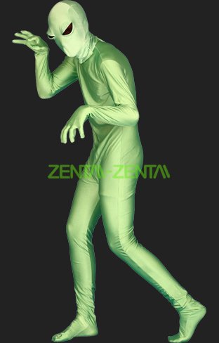 Alien Full Body Suit | Green Alien Spandex Lycra Zentai Bodysuit 2.0