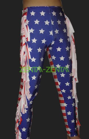 American Flag Spandex Lycra Wrestling Pants