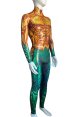 Aquaman PU Printed Spandex Costume no hood no hand no foot