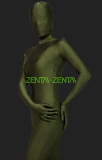 Army Green Full Body Suit  Full-body Lycra Spandex Unisex Zentai Suit