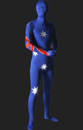 Australia Full Body Suits | Blue and Red Lycra Zentai Suit