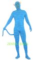 Avatar Zentai Suit | Printed Face Blue Strips Spandex Lycra Body Suit