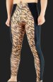 Black and Leopard Spandex Lycra Tight Pants
