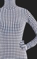 Black and White Dot Spandex Lycra Full Body Unisex Zentai Suit