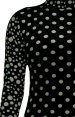 Black and White Dots Thicken Velvet Zentia Suit