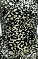 Black and White Leopard Thicken Velvet Zentai Suit