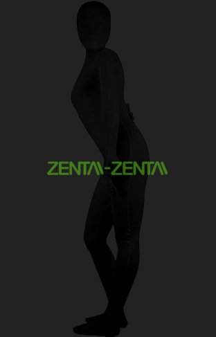 Black Cotton Bodysuit  Full-body Spandex Cotton Lycra Zentai Suit