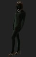 Black Full-body Modal Unisex Zentai Suits