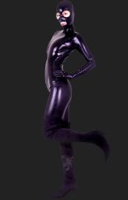 Black Full-body Shiny Metallic Zentai Suits with Open Mouth and Open Eyes Black Full-body Shiny Metallic Zentai Suits with Open Mouth and Open Eyes