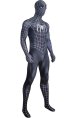 Black S-guy Printed Spandex Lycra Costume with Muscle Shadings and Mirror Lenses
