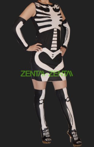 Black Skeleton 3 Set Dress