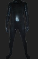 Black Snake Skin Shiny Metallic Full Body Unisex Zentai Suit With Hood
