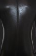 Black Snake Skin Shiny Metallic Full Body Unisex Zentai Suit With Hood
