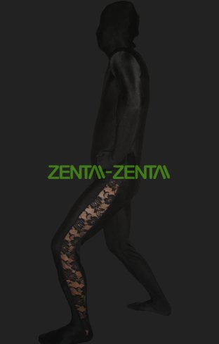 Black Spandex Lycra and Lace Full Body Unisex Zentai Suits