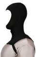 Black Spandex Lycra Long Neck Mask with Open Face
