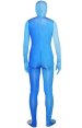 Blue Gradient Spandex Lycra Zentai Suit with Spider Eyes