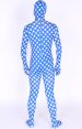 Blue Lycra Spandex Full Body Zentai Suit With Stars Pattern