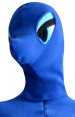 Blue Pony Thick Flannel Zentai Costume