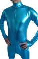 Blue Shiny Metallic Catsuit (No Hood No hands)