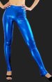 Blue Shiny Metallic Pants