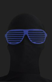 Blue Shutter Shades Zentai Suit Sunglasses