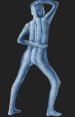 Blue Snake Skin Lycra Spandex Unisex Zentai Suit