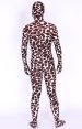 Brown Gravel Pattern Lycra Spandex Zentai Suits