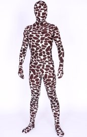 Brown Gravel Pattern Lycra Spandex Zentai Suits