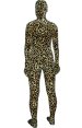 Brown Leopard Thicken Velvet Zentai Suit