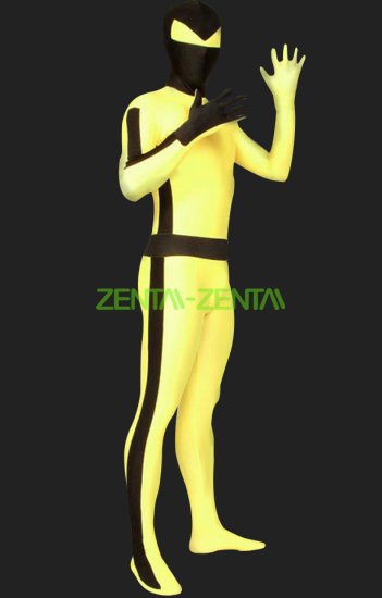 Bruce Lee! Black and Yellow Full-body Unisex Zentai Suit