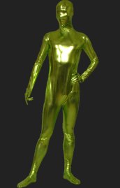 Bud Green Shiny Full Body Suit | Shiny Metallic Full Body Unisex Zentai Suits