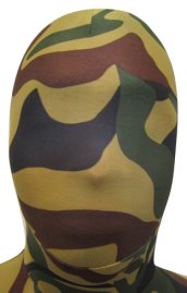 Camo Zentai Hood | Black, Brown and Dark Green