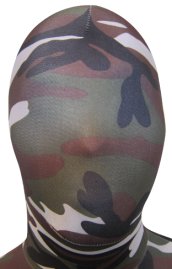 Camo Zentai Hood | Black, Brown and Military Green